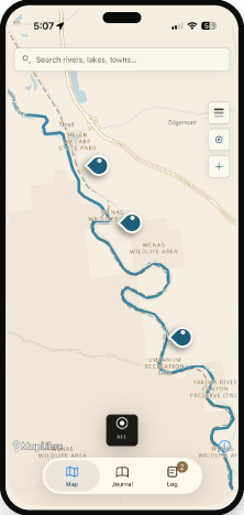 TaleWater Map screen